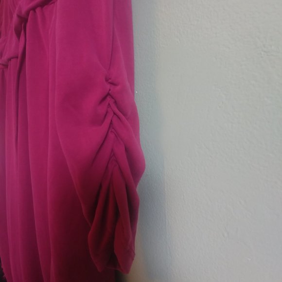 NEW NEVER WORN dark raspberry pink soft modal dress Modcloth Small - Picture 4 of 7